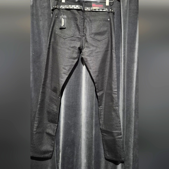 Forever 21 Black Studded Pants - Picture 2 of 5